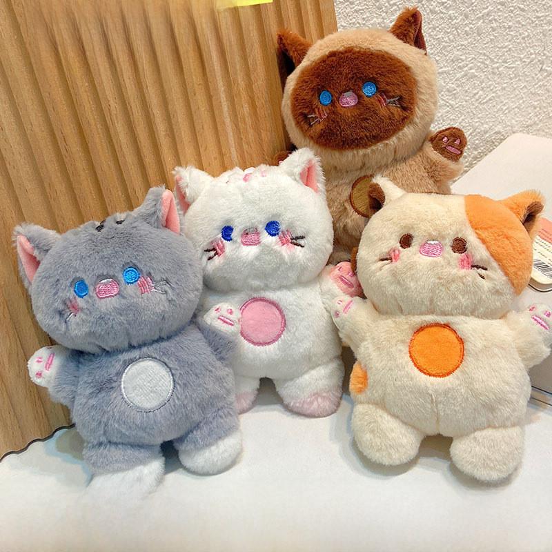 Jinnew Meow Cute Meow Cat Keychain Plush Charms With Pressing Will Make A Sound