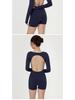 Women's European and American Style Long Sleeve Yoga Bodysuit - Sexy, Quick-Dry, Beautiful Back, Fitness and Dance Wear