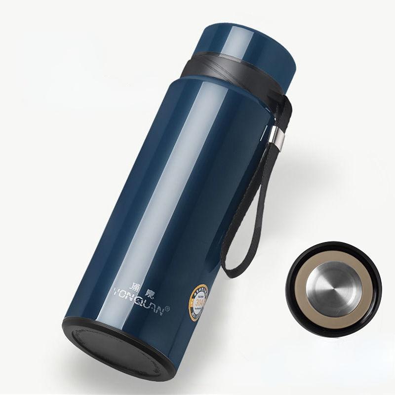 Large Capacity Car Water Cup Thermos Cup 800ml Vacuum Flasks Portable Stainless Steel Thermos Cup Water Bottle Travel Tea Mug Office Thermos Cup