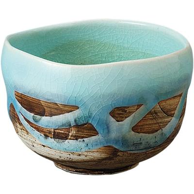 Matcha Kase Matcha Kase 11 x Mavi Nagashi Matcha Kase Çay Töreni Matcha Kase Seramik Mino Ware Japonya'da Üretilmiştir Ale-net H7.5cm