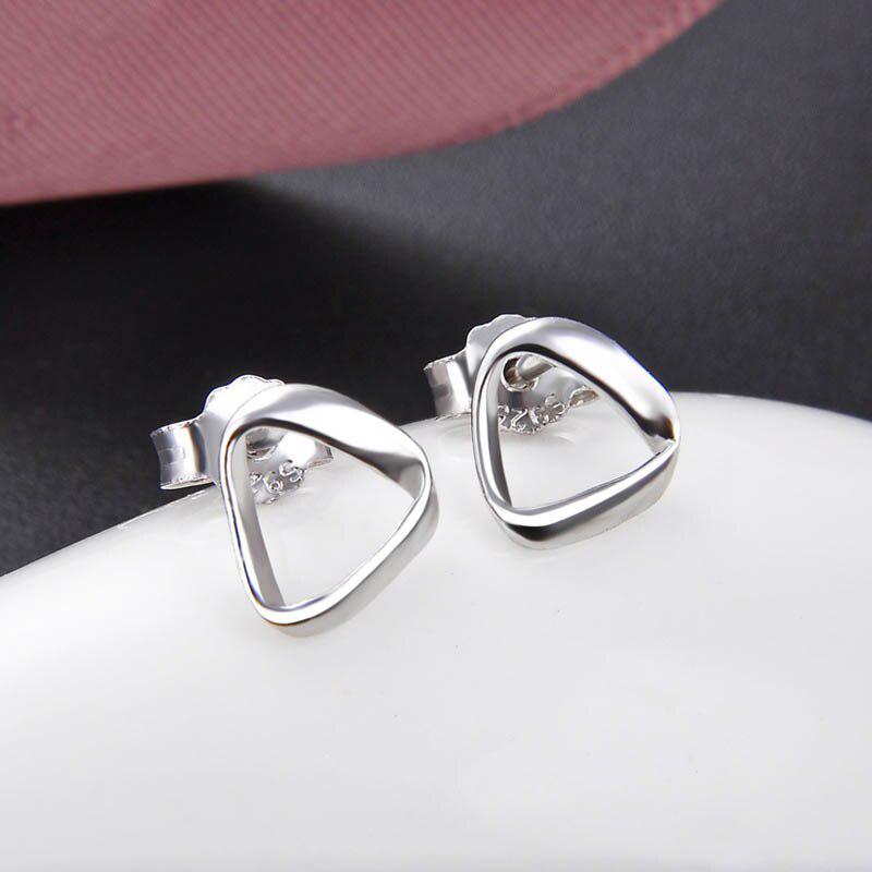 Tancise Neuer Modeschmuck Ohrstecker Silber Geometrische Form Ohrring für Frauen Feiner Schmuck Hochzeitsgeschenk