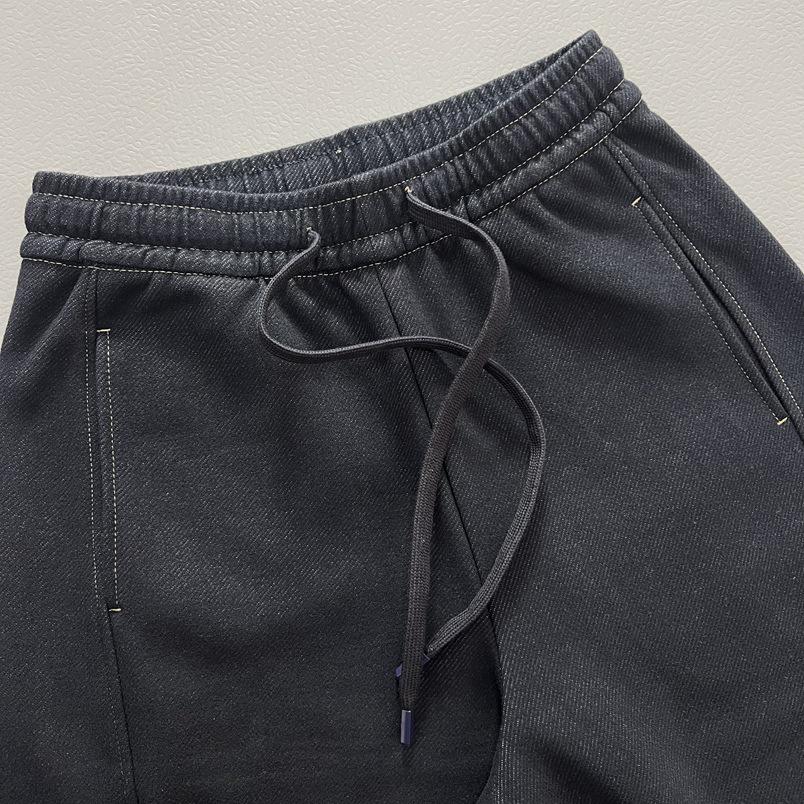 Women's Slimming Lazy Style Drawstring Elastic Waist Loose Leg Casual Pants with Pockets - New Spring Arrival In Black and Dark Blue.