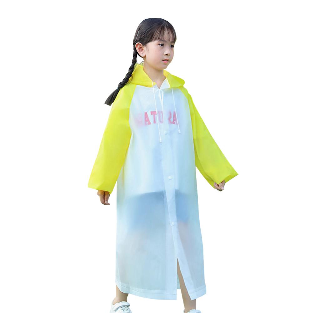 Wiederverwendbarer Ganzkörper-Regenmantel für Kinder Grundschüler Einteiliger Verdickter Regenmantel EVA Kinder-Regenmantel