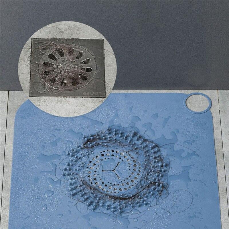 Silicone Anti Clogging Filter Screen  Floor Drain Cover Household Floor Drain Pad for Kitchen Bathroom Sink
