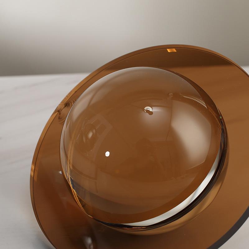 Decorazioni Ornamenti Disco Volante in Cristallo Artificiale Premium Negozio Espositore Modello Stanza Fine Soggiorno Hotel Ufficio Vendite Decorazione Peluche