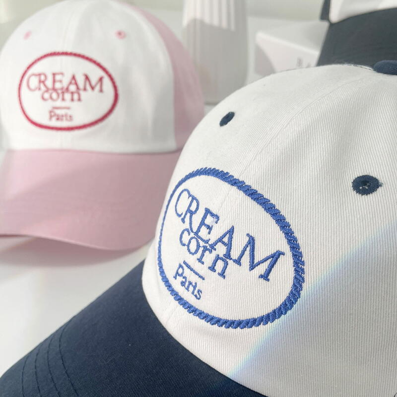 Fibar Lettering Casual Hat Tone-on-Tone Color Blocking Women s black