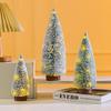 Mini Snowy Cedar Christmas Tree Desktop Ornament – Flocked Decoration Gift