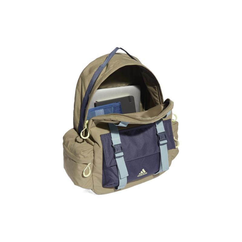 Adidas Polyester Backpack Regular Unisex Khaki Adidas HA5679