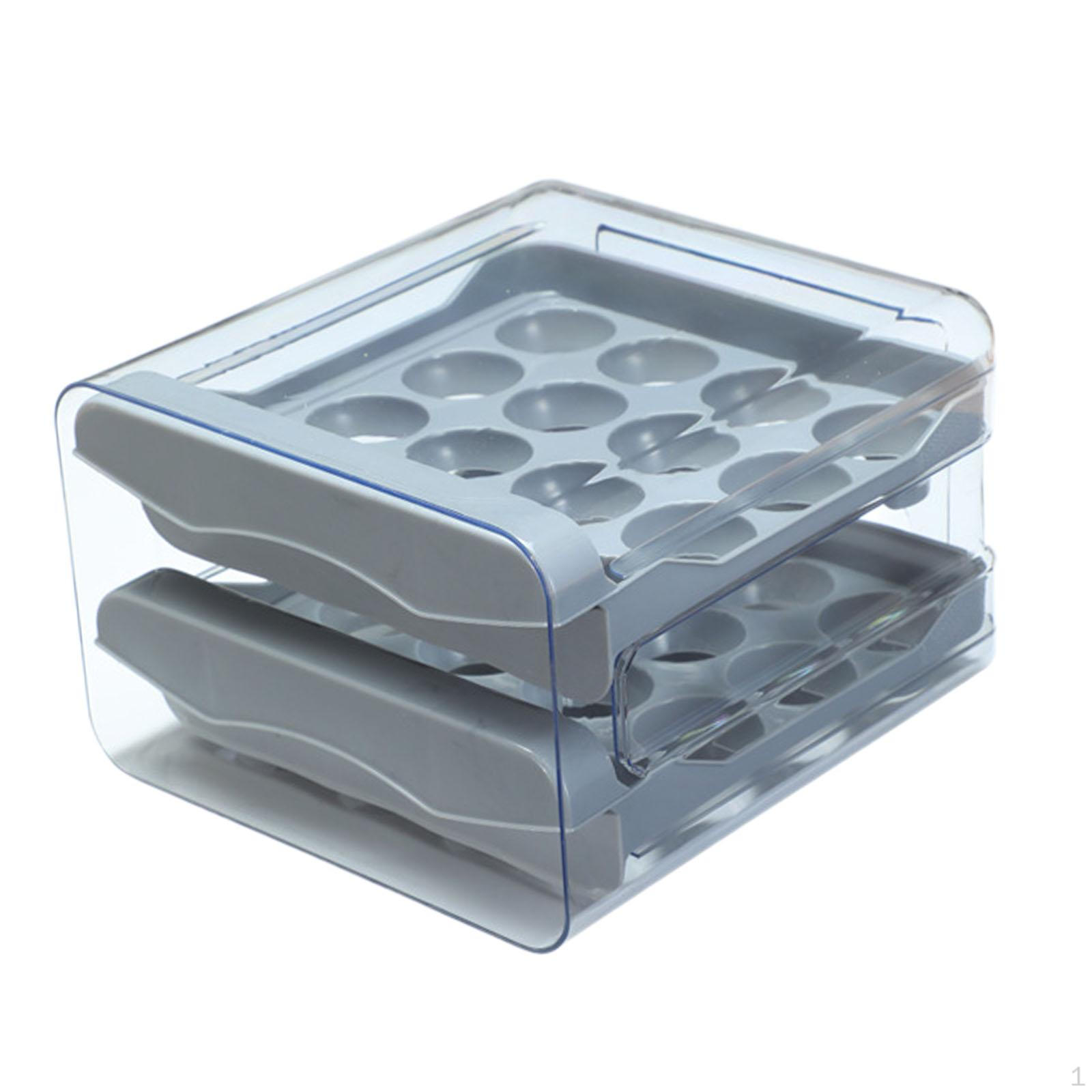 Контейнер для яиц для ящиков-органайзеров для холодильника держатель для холодильника 32 лотка серый 1297₽