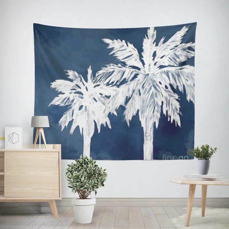 Декоративный гобелен с изображением тропической кокосовой пальмы. Декор для дома — фото 5