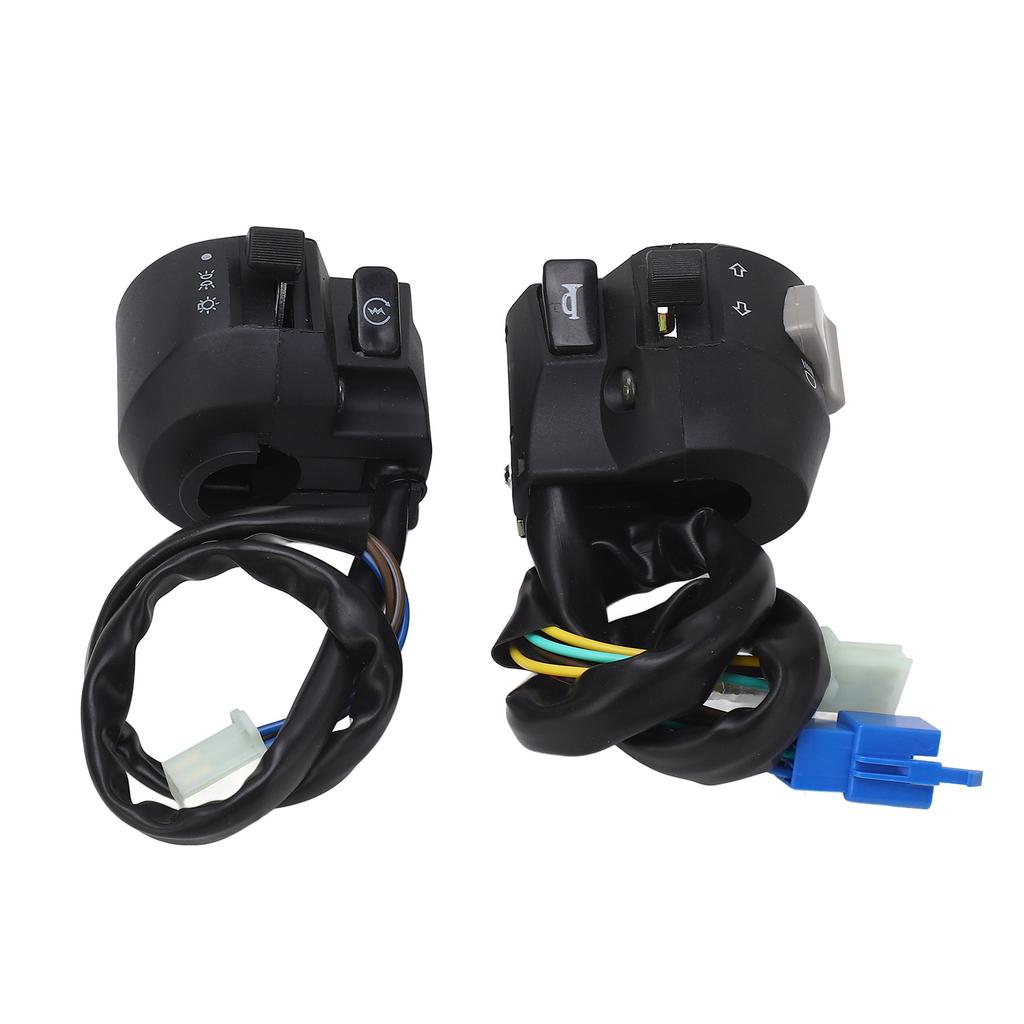 2Pcs Motorcycle Handlebar Switch 7 8in 22mm Left Right Turn Signal Horn Headlight Control Switch for 125 YBR125