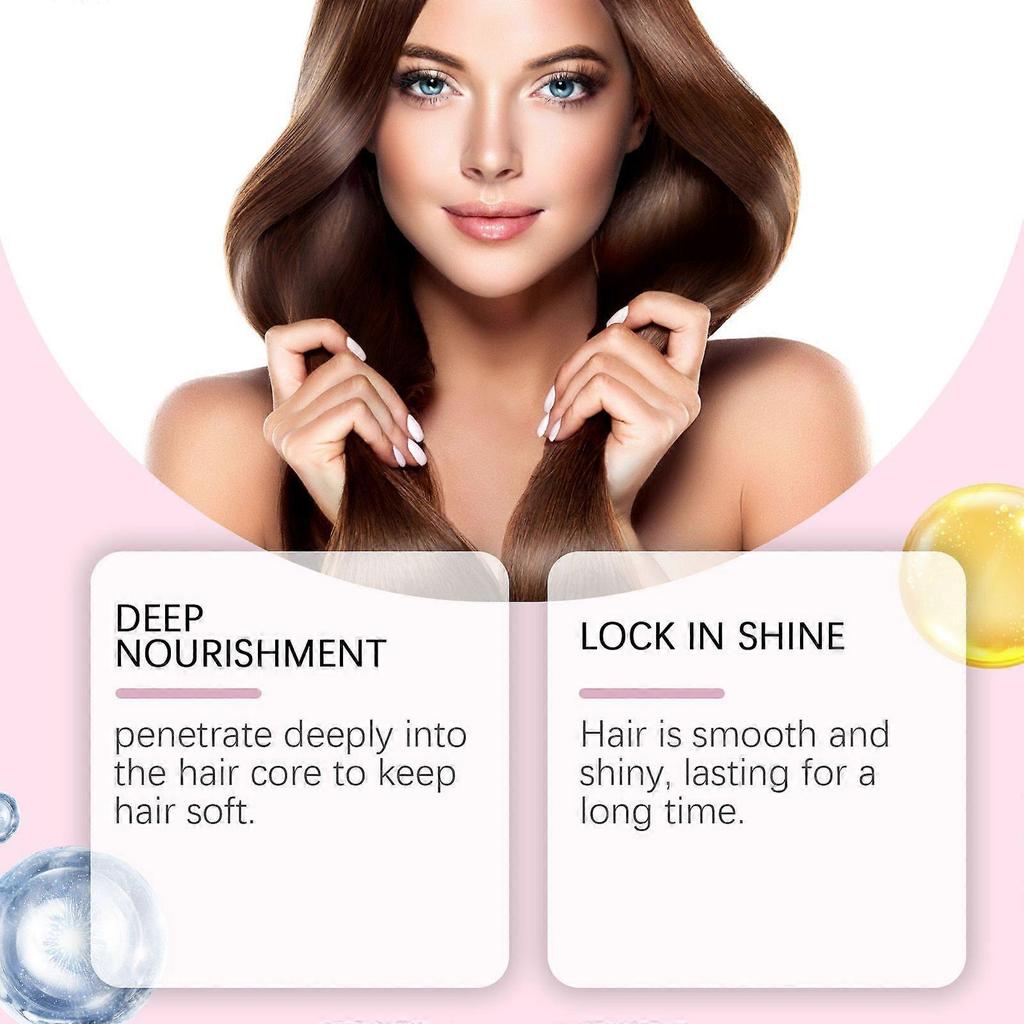 Smooth and shiny hair mask hair care volumizes dry hair nourishes and smoothes hair mask
