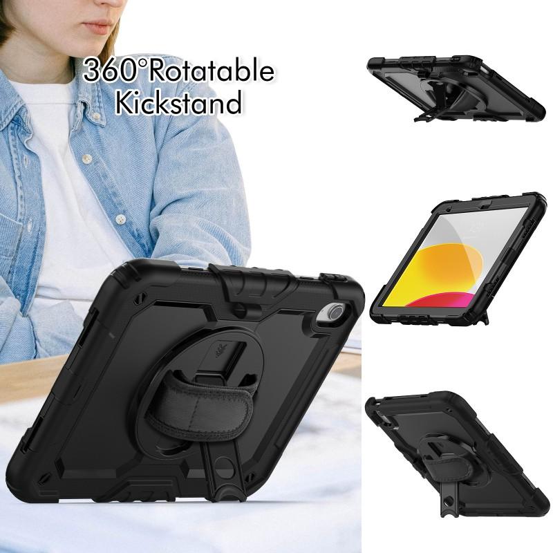 Silicone Full Cover Case With Kickstand IPad 11 Inch 10th Gen Air Pro Anti-Shock Shockproof Tablet