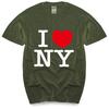 New Fashion Tshirt Men Crew Neck Tees I Love New York NY Heart Souvenir Funny T Shirt Gift Comics Classic Many Color Tops Tees