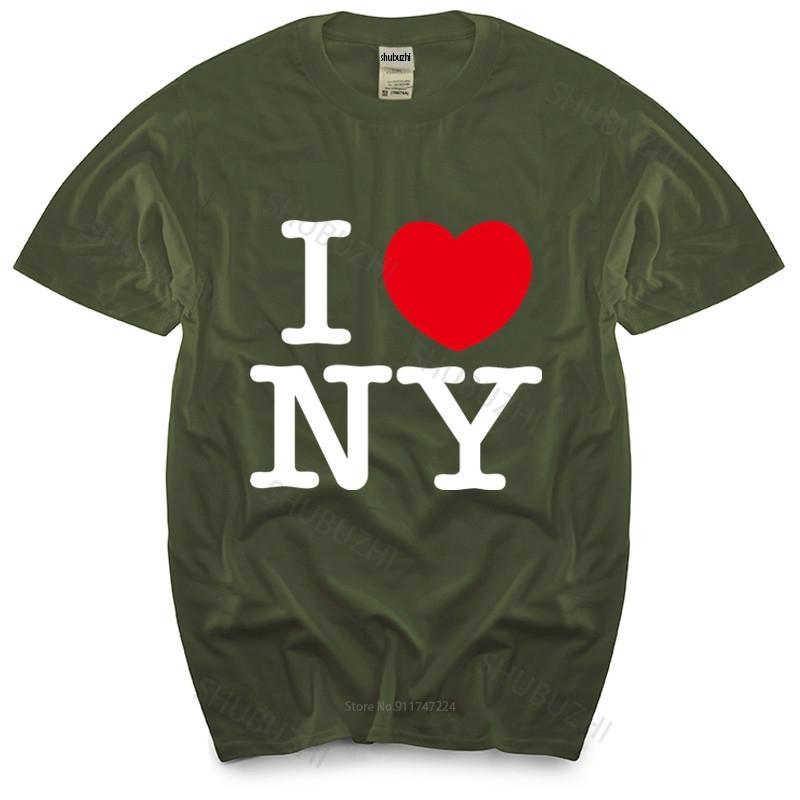 New Fashion Tshirt Men Crew Neck Tees I Love New York NY Heart Souvenir Funny T Shirt Gift Comics Classic Many Color Tops Tees