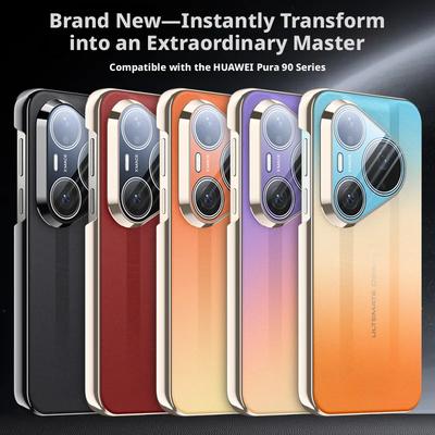 Para Funda Huawei Pura 90 Pro Max y Pura 90 Pro Se Transforma Instantáneamente En Una Extraordinaria Cubierta de Cuero Maestro con Protección Completa de Lente