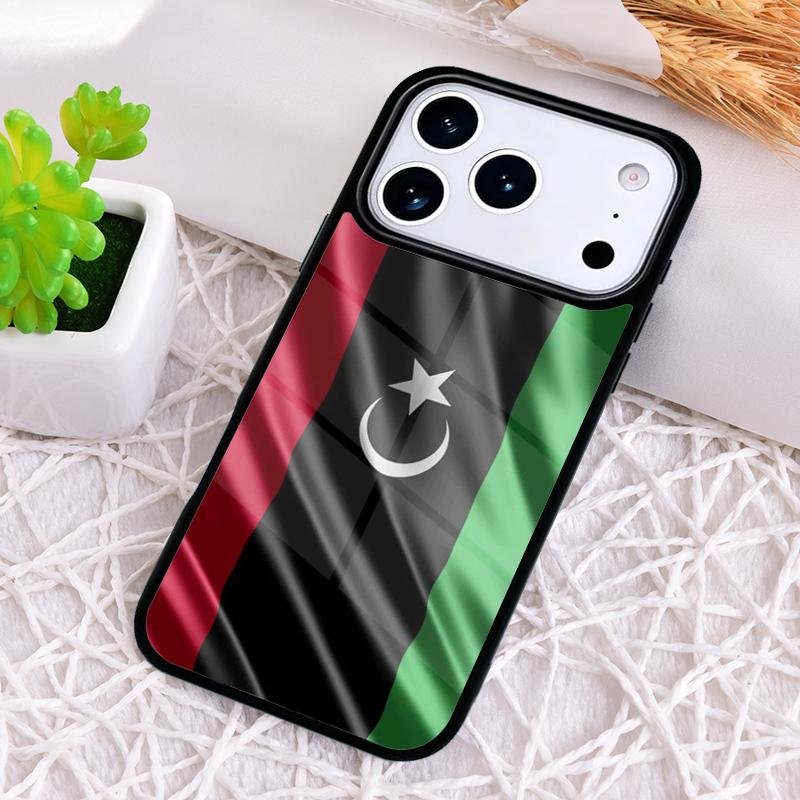Libya Flag Soft Phone Case for iPhone 17 Air 16 15 11 12 14 13 Pro Max Shockproof Cover