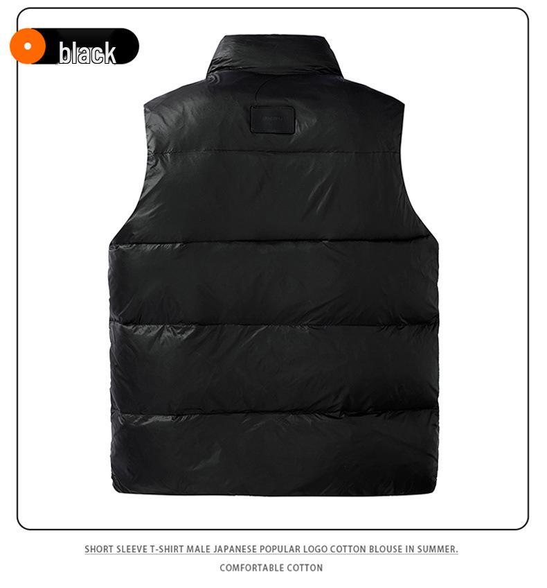 Men's Winter Stand-up Collar Down Vest - New Fashionable Warm Casual Top