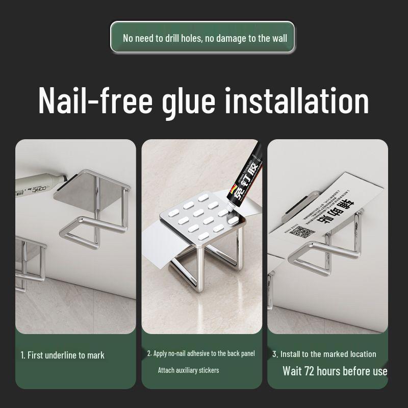 Punch-Free Wall-Mounted Pot Lid & Cutting Board Storage Rack