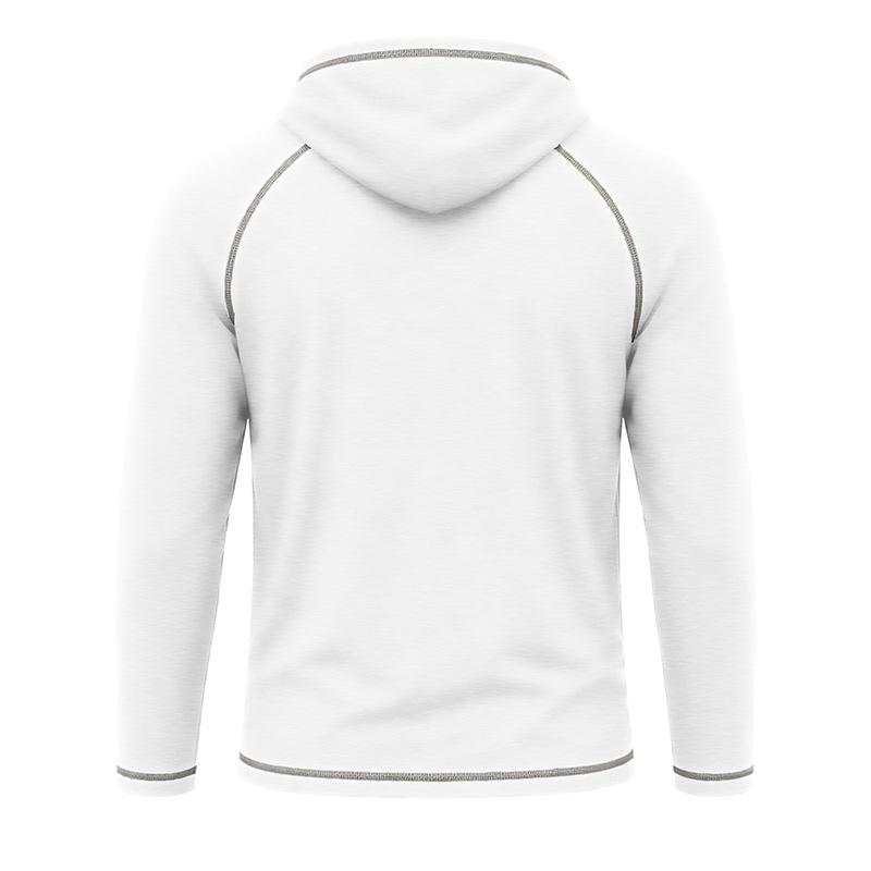 Mens Hooded Long Sleeve T Shirt Casual Sports Pullover Base Layer Top
