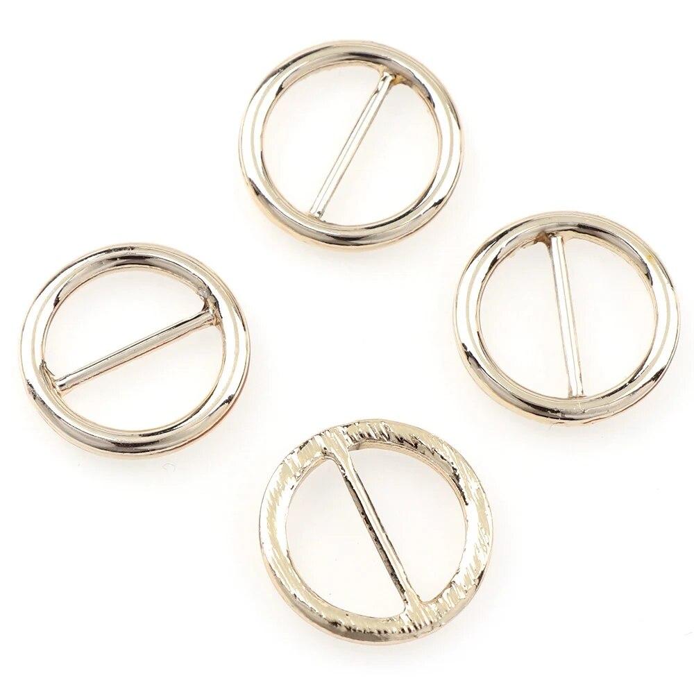 10pcs Buckle Heart Square Oval Round Ribbon Slider Ribbon Buckles for DIY Craft Silver 5 Shape