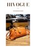 2025 Summer Women's Soft Leather Gold Shell Messenger Bag - Retro Style for Trendy Taiwanese Fashion