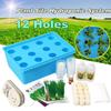 12 Holes Plant Site Hydroponic System Grow Bubble Indoor Cabinet Box Sets