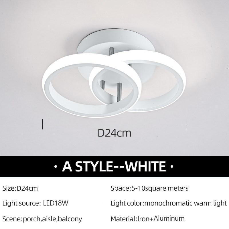 Moderne LED Gang-taklys Nodic Home Lighting Led Overflatemontert for soverom Stue Korridor Lys Balkonglys