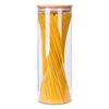 High Borosilicate Glass Storage Jar with Bamboo Lid & Silicone Seal - Airtight & Moisture-Proof
