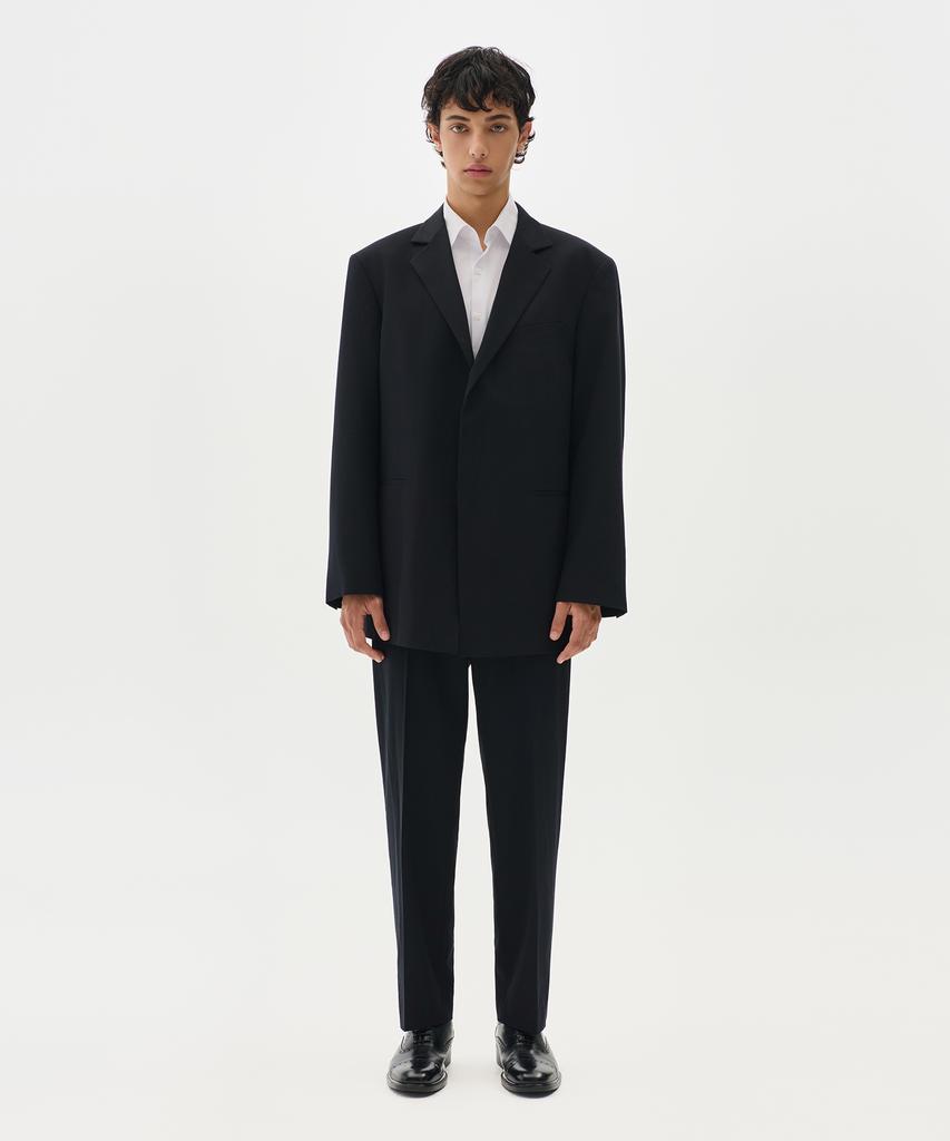 Tradclub Core Hidden Button Over-Casual Setup Suit Blazer (Black)
