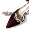 1 Pcs Fashion Shiny Crystal Shoes Decorations Clip Women Shoe Buckle Accessories High-Heeled Square Rhinestones Removable Shoes D