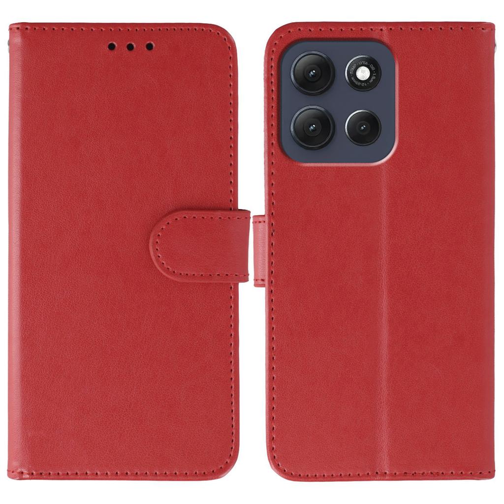 For Motorola Moto G86 5G Case PU Leather Flip Wallet Phone Cover with Strap