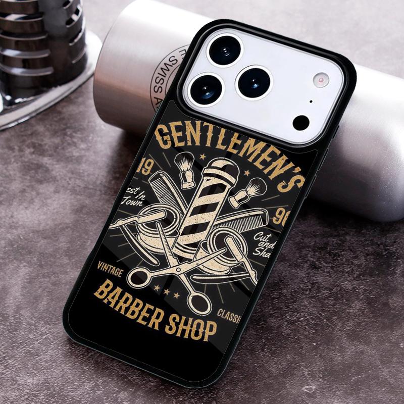 Barber Shop Hair Stylist Salon soft Phone Case For iPhone 17 16 15 14 13 12 11 Pro Max Plus 17Air Soft Silicone Cover