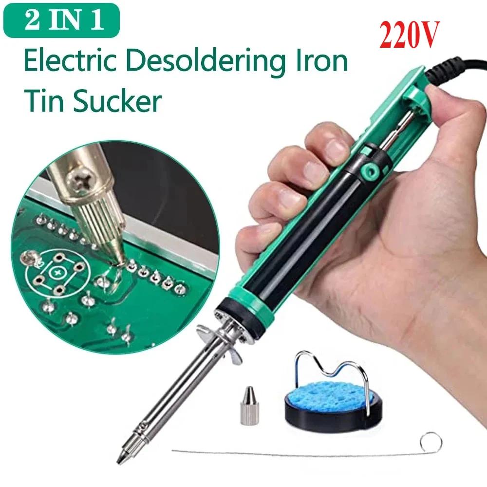 30W 929D-V Electric Vacuum Desoldering Iron Suction Pump Gun Tool Set for Soldering Repair, 110V 220V Soldering RepairTool