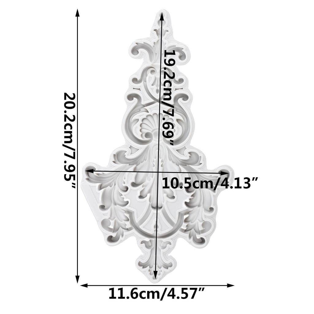 Baroque Silicone Mold Curlicues Scroll Lace Fondant Molds Cake Decorating Tools Cupcake Topper Candy Sugar Craft Gum Paste Polymer Clay