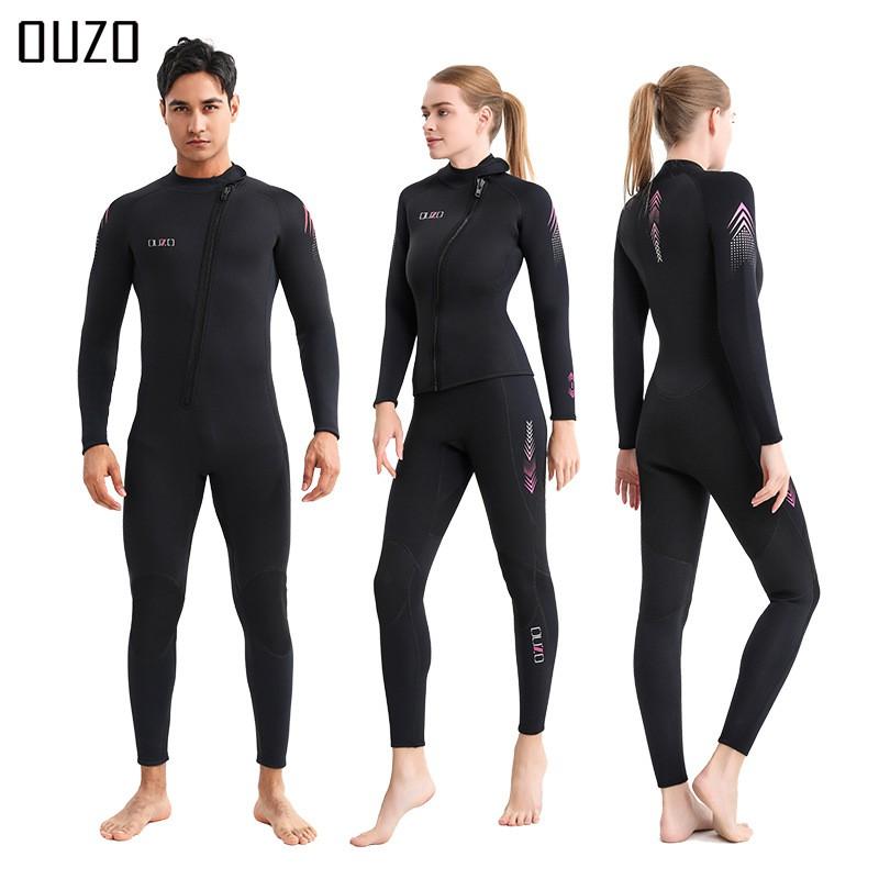 3mm Neoprene Wetsuit Men Women Full Body Thermal Dive Suit Surfing Snorkeling Winter Swimming