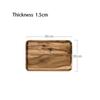 Leeseph Wooden Square Trays for Serving, Wooden Plates Serving Board for Cheese Appetizer Charcuterie Food Dessert Home Party