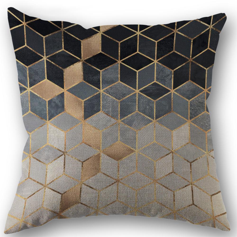 Abstract Art Pillowcase Wedding Decorative Linen Pillow Case For Home Pillow Cover 45X45(One Sides)