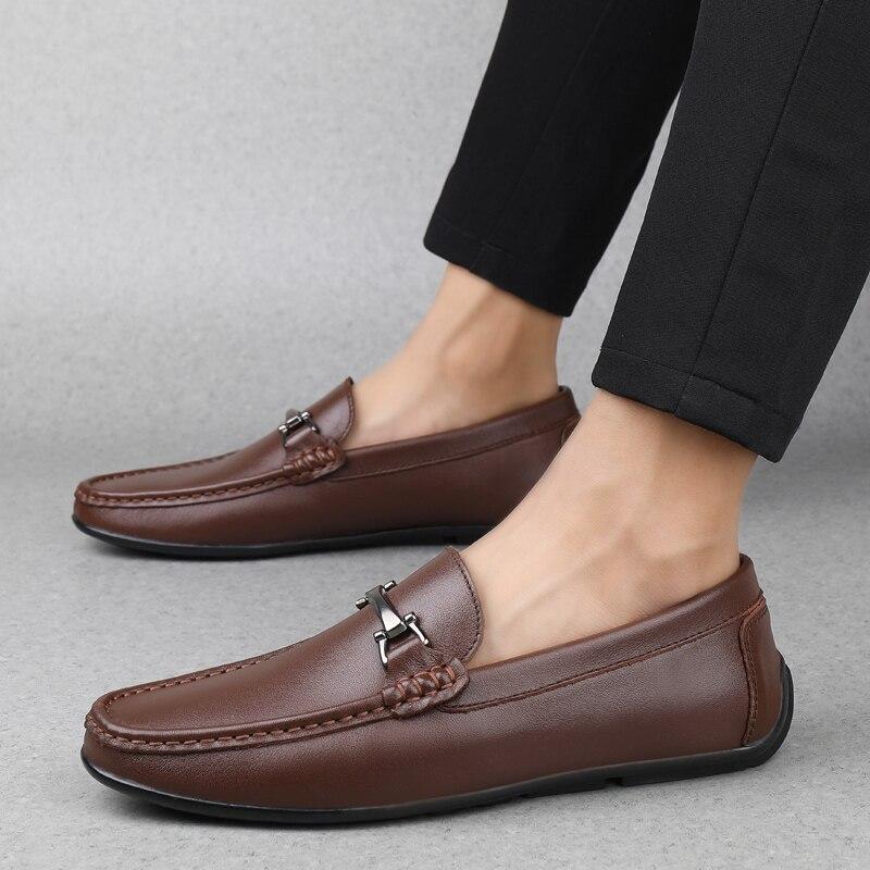 Мужские кожаные туфли — фото 6