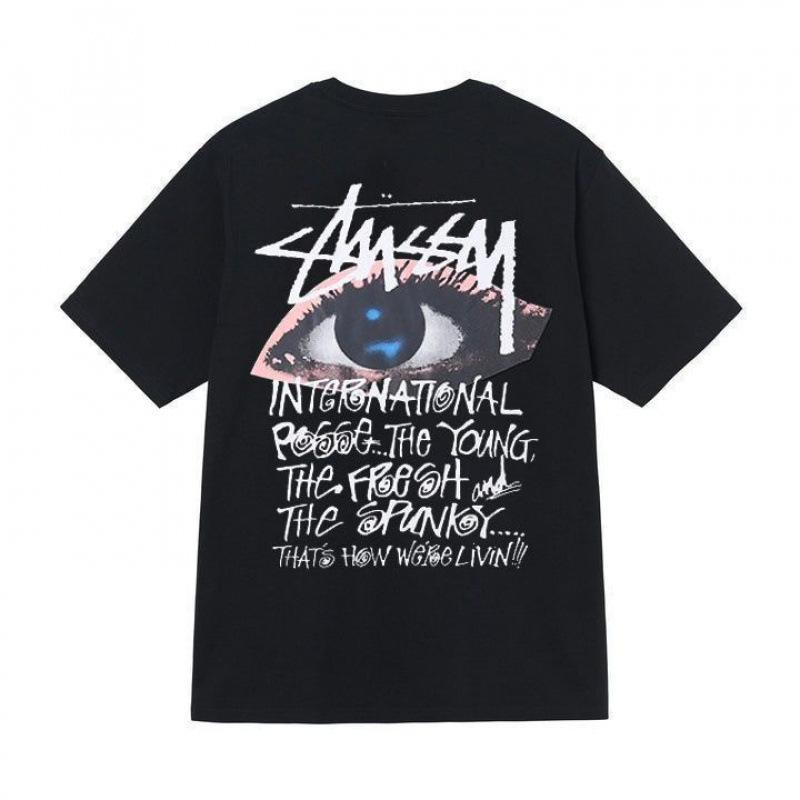Grenzüberschreitende europäische und amerikanische Trendmarken, eine Vielzahl bedruckter Herren- und Damen-Kurzarm-T-Shirts, 220 Gramm lockere Streetwear-T-Shirts