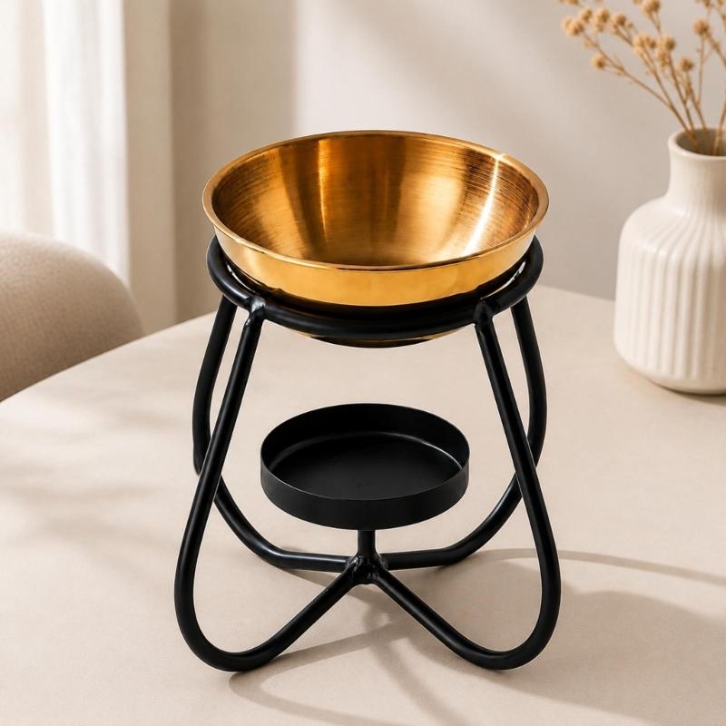 Waxes Melt Burners Essential Oil Burners,Metal Oil Burners Tealight Waxes Warmers Aromatherapys Holder Candle Scented Diffuser