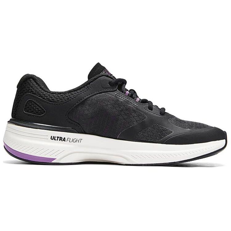 Skechers GOrun Pulse 2 Comfortable Lightweight Versatile Shock Absorbing Breathable Low Top Running Shoes Women Sneaker Black Purple 129113-BKPR