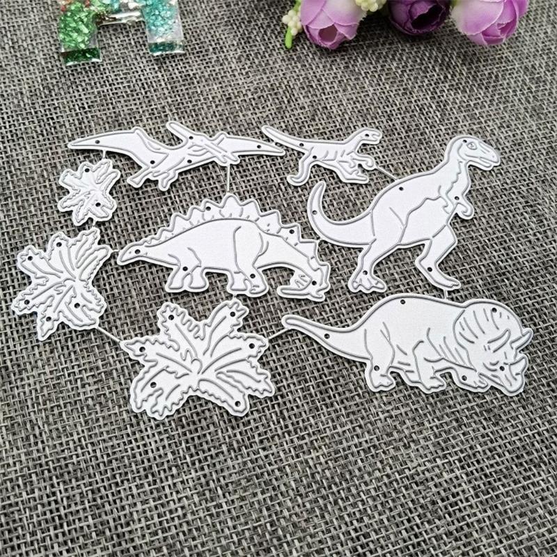 Dinosaur Metal Cutting Dies Stencil DIY Scrapbooking Album Paper Card Template Mold Embossing Decoration X3UC
