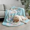 Pastel Blue Sanrio Cute Flannel Blanket Soft Warm Fluffy Throw Sofa Bed Cover Office Nap Shawl Lightweight Summer Blanket Gift