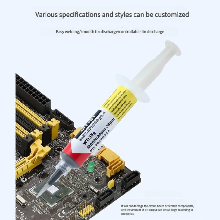 Silver Solder Paste For Electric Component Repairs 227℃ Melting Soldering Tip Tinner Cleaner Oxidation Cleaning Paste