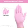 20/50/100PCS Pink Nitrile Gloves Disposable Non-Slip Gloves for Kitchen Household Cleaning Beauty Hair Salon Working Gloves