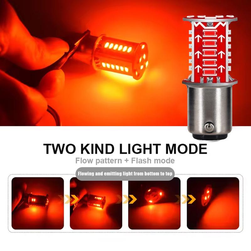 2pcs 1157 BAY15D Motorcycle 30SMD DRL LED Brake Parking Lamp Reversing Turn Signal Flash Taillight Motorbike Bulb Accessories