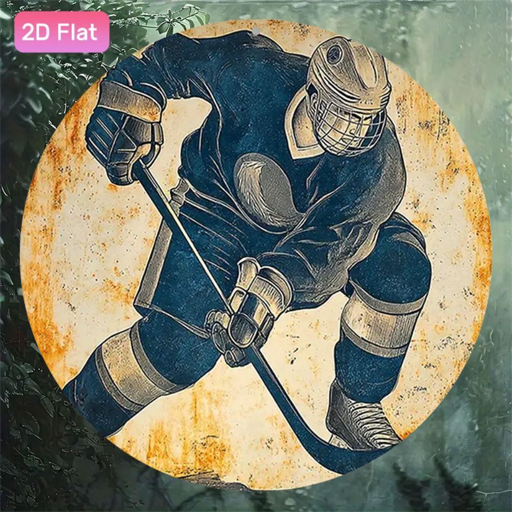 Metal Poster Wall Art Retro Hockey Sign Home Garage Decor
