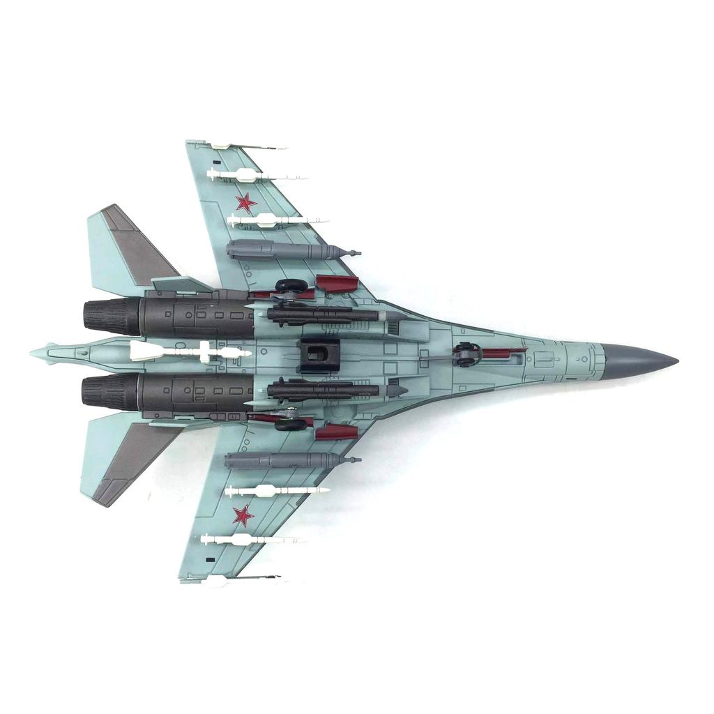 Avião em Escala 1/100 SU35 Super Posição Lateral SU-35 Caça Modelo de Liga Caça a Jato Modelo de Avião Modelos de Aviões em Miniatura