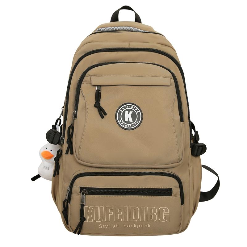 Men Large Capacity Backpack Middle School Student Schoolbag Women Travel Backpack